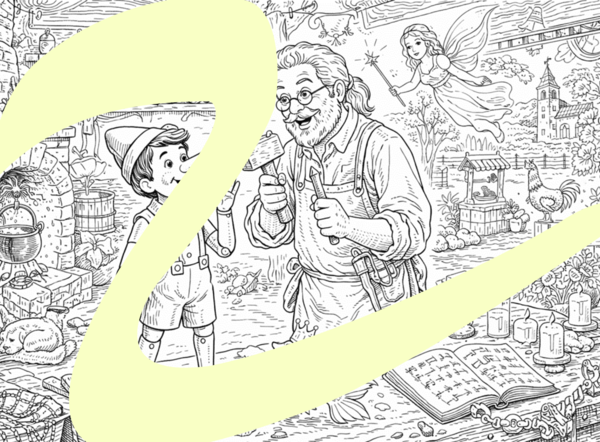 Kolorowanka - Pinokio