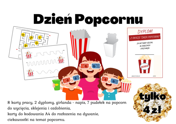 Mały pakiecik z okazji niezwykłej - Dnia Popcornu
