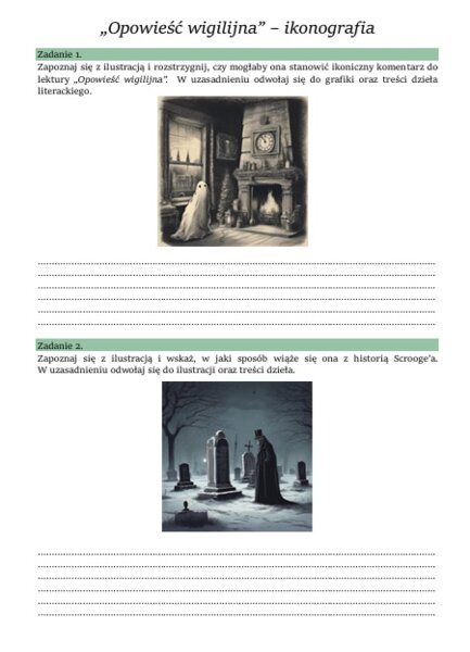 Zestaw lekturowy "Opowieść wigilijna"