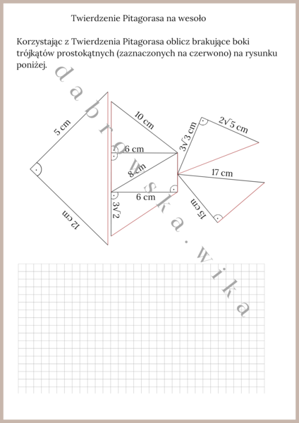 Twierdzenie Pitagorasa na wesoło