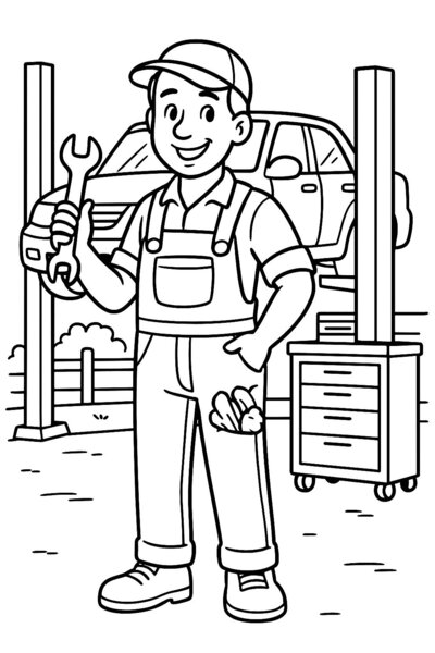 Kolorowanki „Zawody” – zestaw do druku dla przedszkola i klas 1–3