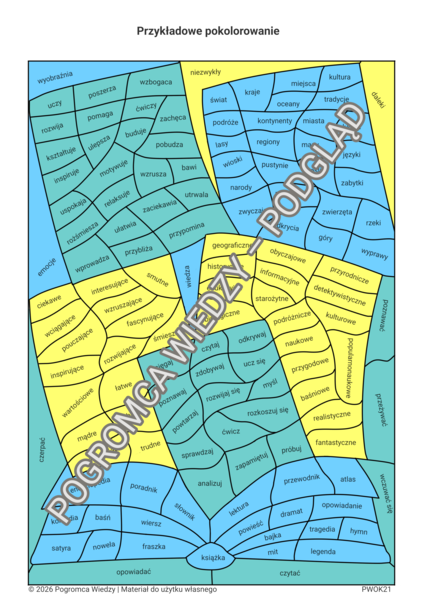 Magia czytania - karta pracy + klucz odpowiedzi