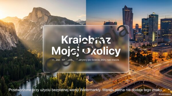 Prezentacja na przyrodę Krajobraz mojej okolicy wg nowego podręcznika Odkrywam przyrodę