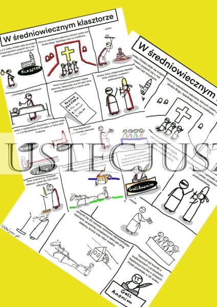 W średniowiecznym klasztorze - komiks