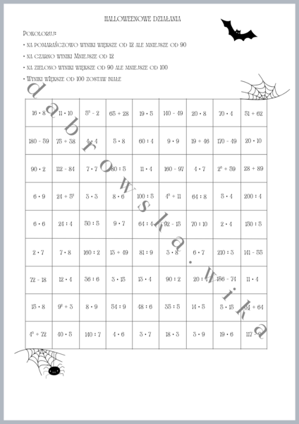 Halloweenowe działania