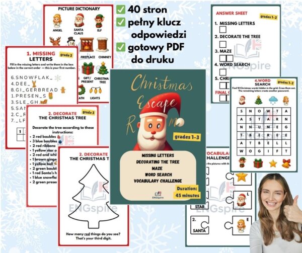 CHRISTMAS ESCAPE ROOM DLA KLAS 1-3