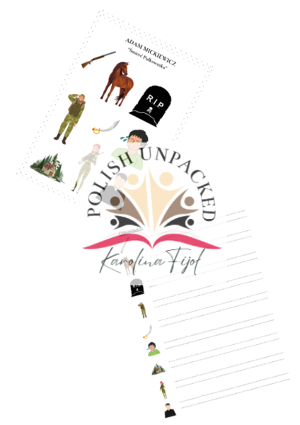 Ikony (obrazki) do lektury "Śmierć Pułkownika" Adama Mickiewicza