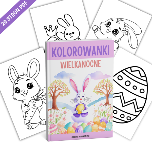 Kolorowanki Wielkanocne 20 Stein PDF - Idealne dla Przedszkolaków. Kolorowanki na Wielkanoc