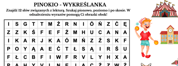 Pinokio - wykreślanka