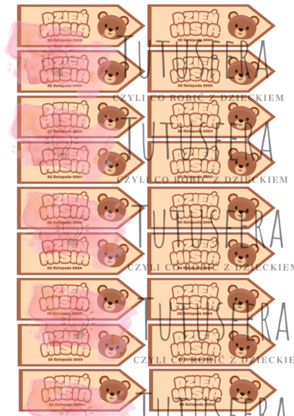 Etykiety na Dzień Misia