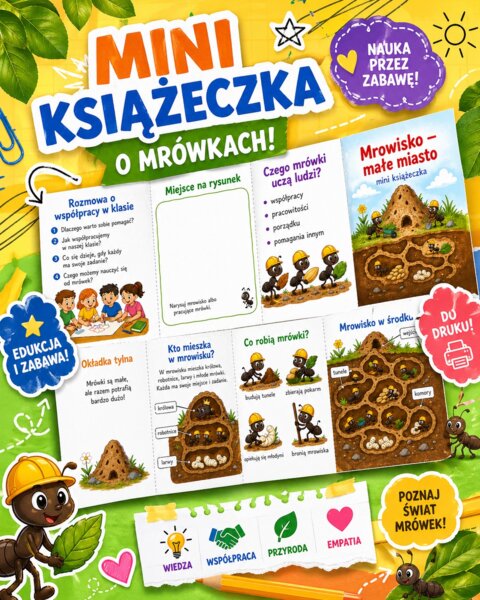 Książeczka składana. Mrowisko - małe miasto