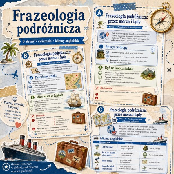 Frazeologia podróżnicza: przez morza i lądy