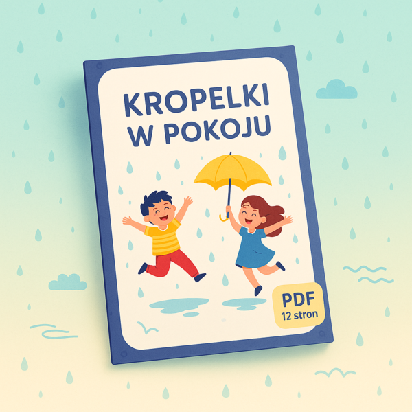 „Kropelki w pokoju” – karty zabaw ruchowych na deszczowy dzień