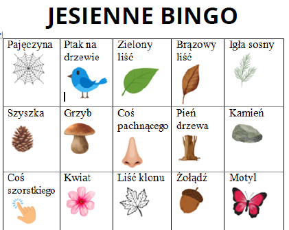 Jesienne bingo