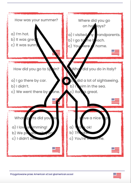 reakcje językowe- wakacje