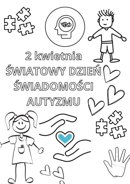KOLOROWANKA XXL Z OKAZJI ŚWIATOWEGO DNIA ŚWIADOMOŚCI AUTYZMU