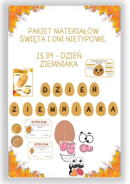 PAKIET MATERIAŁÓW NA WRZESIEŃ WEDŁUG KALENDARZA ŚWIĄT I DNI NIETYPOWYCH.