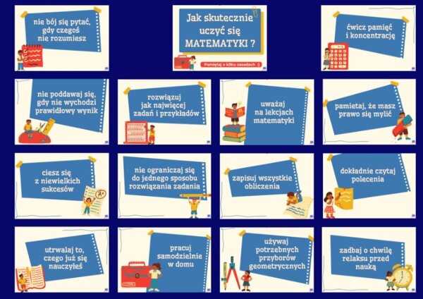 Jak skutecznie uczyć się matematyki? - gazetka matematyczna do klasy