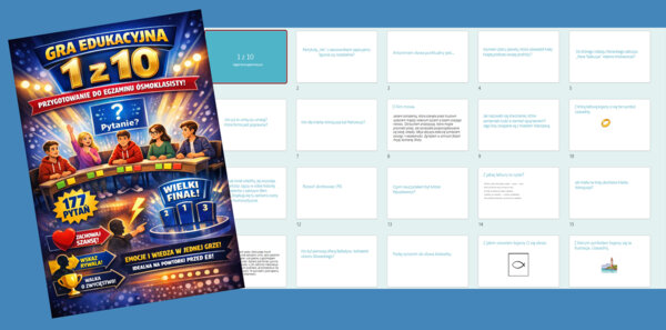 Gra edukacyjna „1 z 10” – przygotowanie do egzaminu ósmoklasisty (E8)