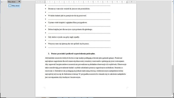 Sprawdzam swoją wiedzę z wypowiedzenia złożonego podrzędnie