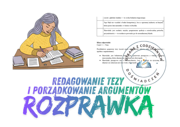 Redagowanie tezy i porządkowanie argumentów- ćwiczenie 2  (Latarnik)