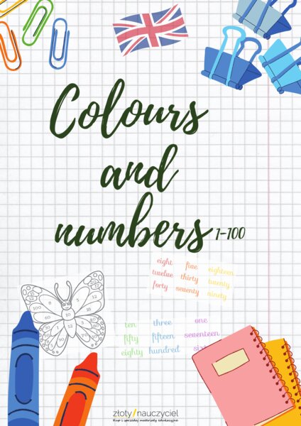 Numbers and colours - kolory i liczby kolorowanka