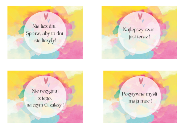 Materiały na gazetkę w wersji pastelowej.