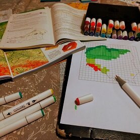 Krainy geograficzne Polski - karta pracy