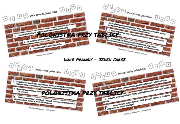 Dwie prawdy i fałsz - "Kamienie na szaniec"
