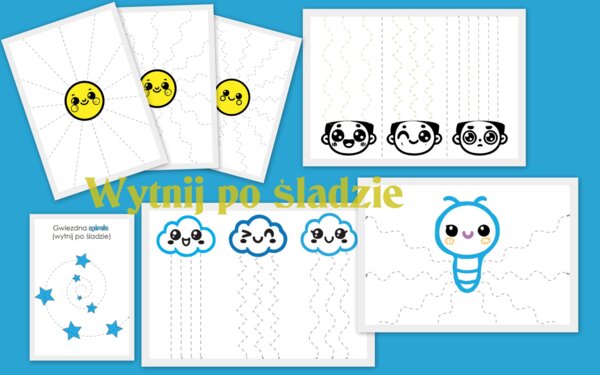 wycinaj po śladzie, wycinanki wiosenne