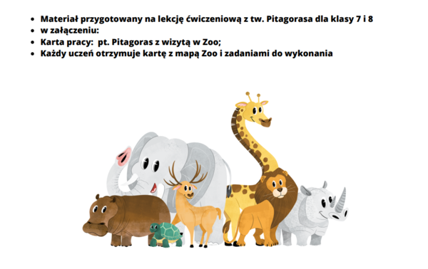 Pitagoras z wizytą w Zoo.