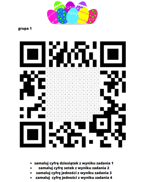 Matematyczna Wielkanoc - klasa 4