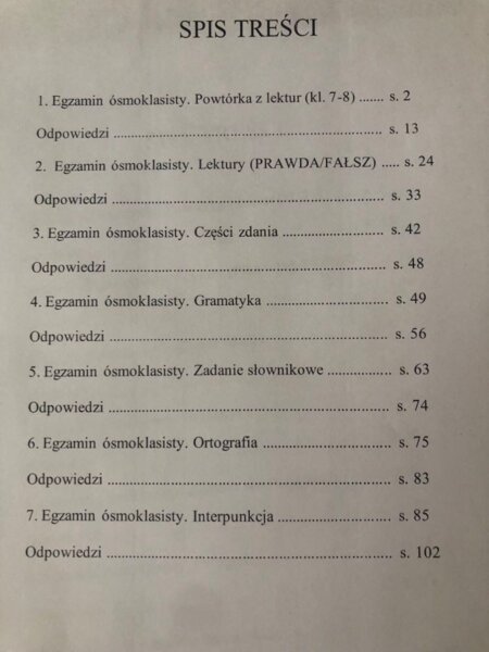 Egzamin ósmoklasisty. Pakiet