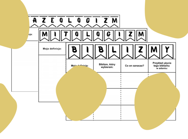Schematy notatek - frazeologizmy