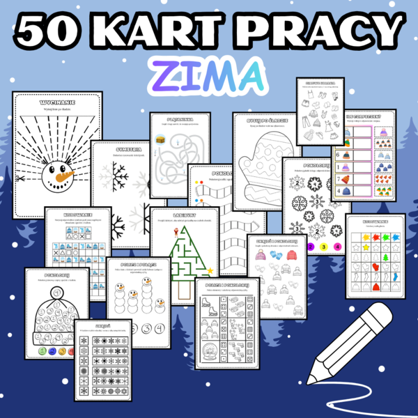 50 KART PRACY ZIMA