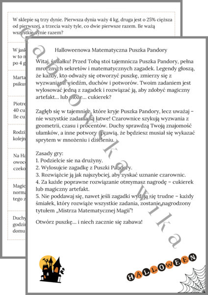 Hallowenowa Matematyczna Puszka Pandory