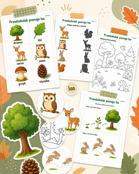 Przedszkolak poznaje las