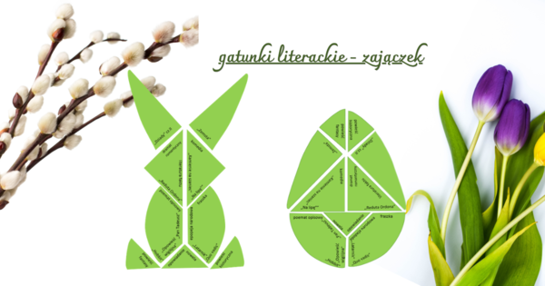 zajączek gatunki literackie układanka tangram