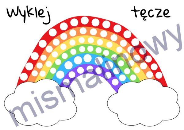 Wyklej tęcze z plasteliny
