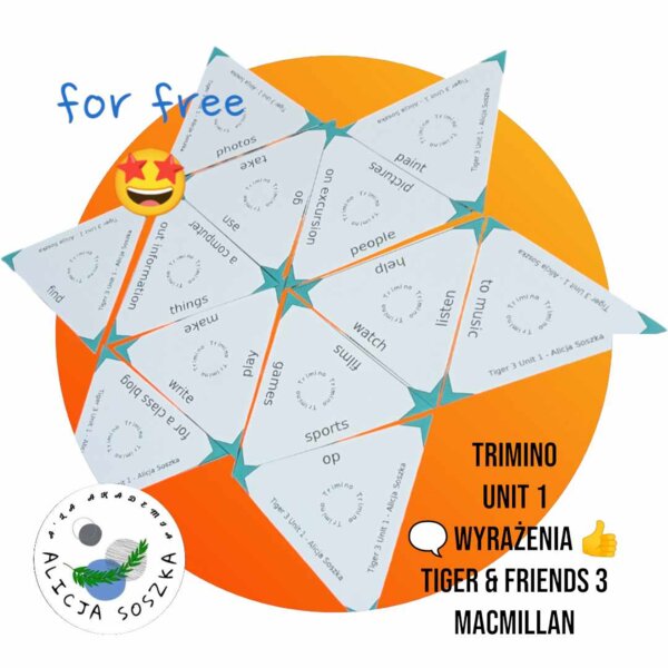 Trimino do Tiger & Friends 3 Unit 1 by Alicja Soszka