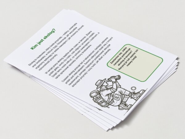 Kolorowanki. Ekolog w terenie. Zwierzęta. Rośliny. Krajobrazy