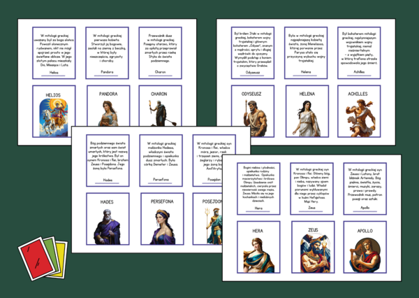 🎴 Gra „Karuta – Bogowie i bohaterowie mitów” - mity - mitologia - powtórka