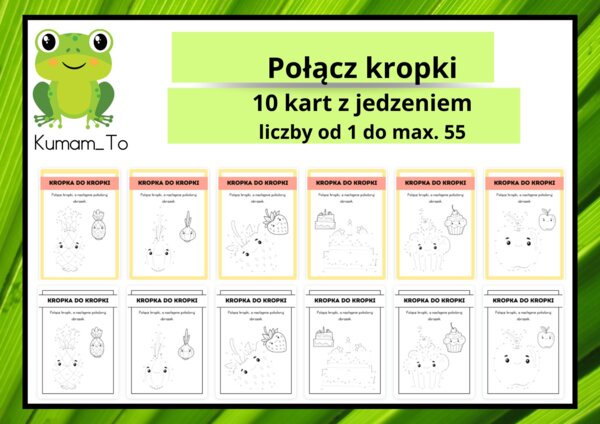 Połącz kropki- jedzenie
