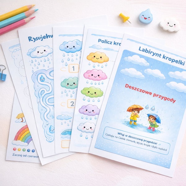 Karty pracy „Deszczowe przygody”