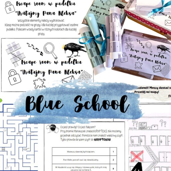 Uratujmy pana Kleksa! - escape room w pudełku