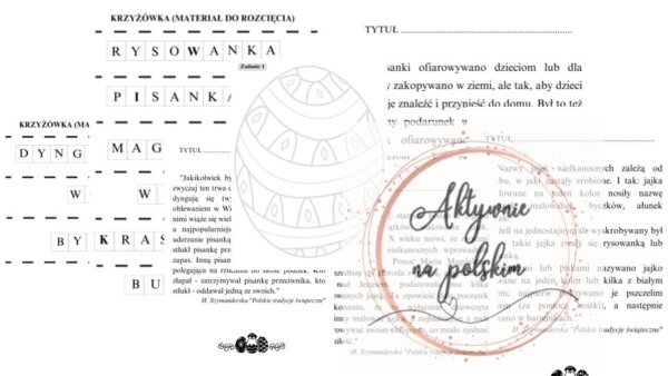 Wielkanoc - "O pisankach" - karty pracy + prezentacja gratis