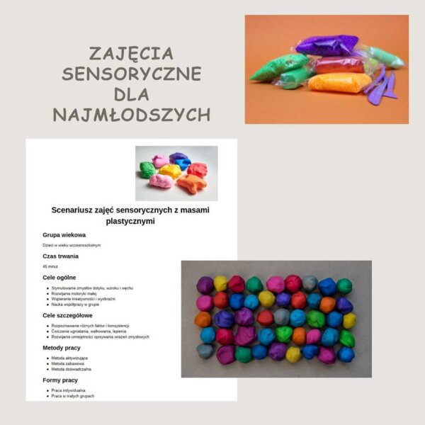 Konspekt zajęć sensorycznych z wykorzystaniem mas plastycznych