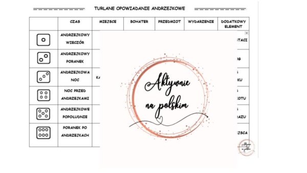 Turlane opowiadanie andrzejkowe