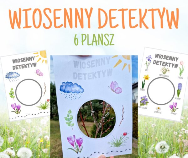 Wiosenny detektyw -poszukiwanie oznak wiosny