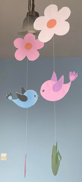 Dekoracja na lampy - wiosenna